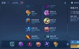 王者荣耀法装怎么搭配，王者法装是指哪些装备