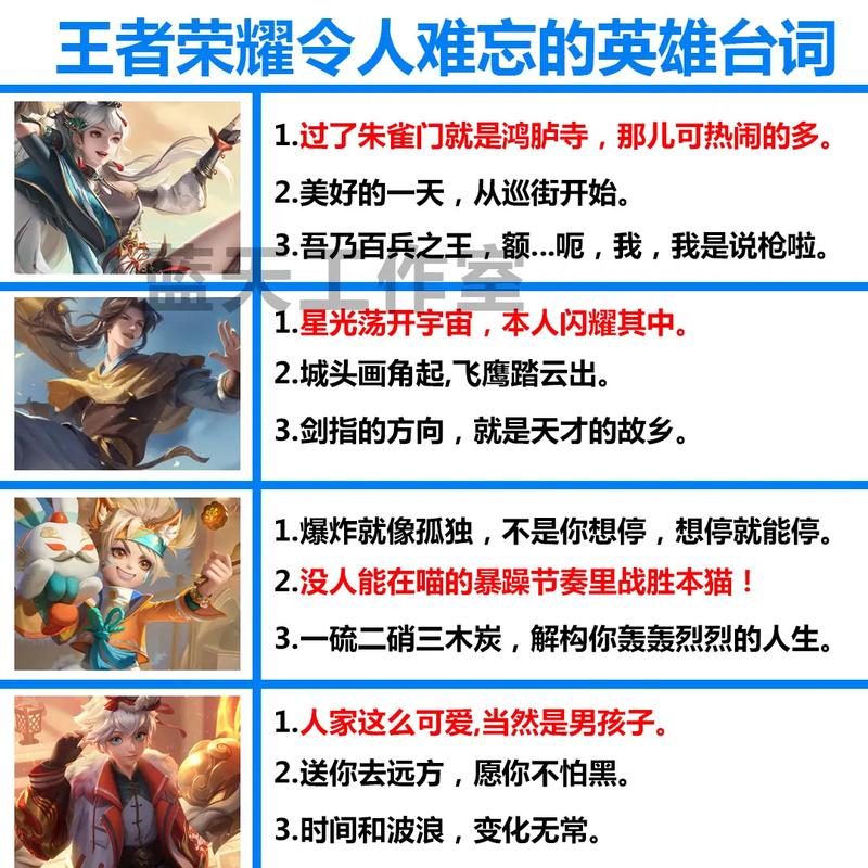 王者荣耀的英雄台词搭配-王者荣耀英雄台词有哪些?-第4张图片-平泛游戏 王者荣耀的英雄台词搭配-王者荣耀英雄台词有哪些?-第4张图片-平泛游戏